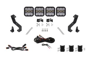 Ram 1500 LED Lightbar Kit - Grille - Diode Dynamics - SS5 Grille CrossLink - White - `19-`24